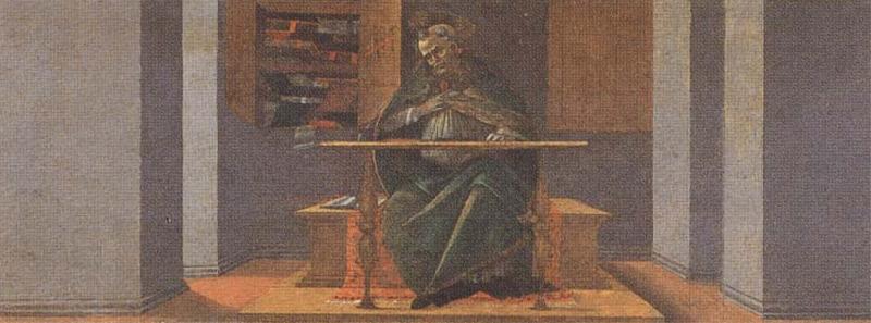 Sandro Botticelli St Augustine in his Study